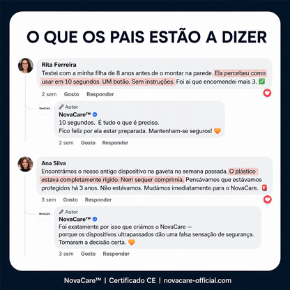 NovaCare™  Dispositivo Anti-Asfixia de Um Só Botão