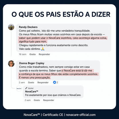 NovaCare™  Dispositivo Anti-Asfixia de Um Só Botão